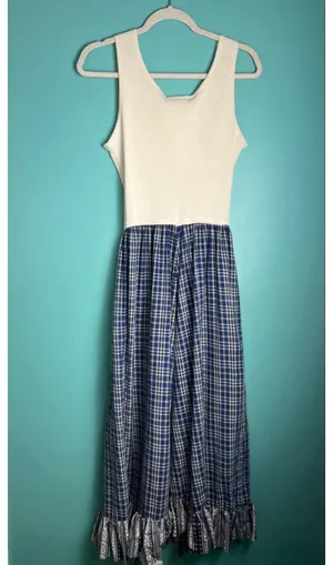 Vintage 80s/90s Nina Piccalino Plaid Prairie Dress – Cottagecore Made in USA thumbnail 10