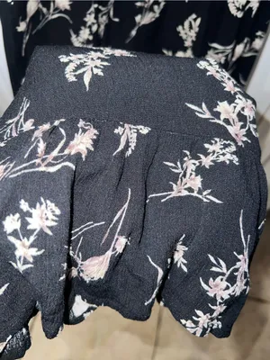 Polagram Black Floral Wrap Maxi Dress Size Small NWOT Boho thumbnail 8