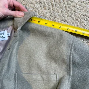 Princess Polly Beige Cream Harry Oversized Jacket Press Button Capsule‎ XS/S thumbnail 8