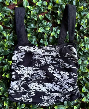 Free people Black and White Floral Tank Top thumbnail 1