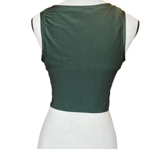 Aerie OFFLINE Ribbed Shine Twist Front Sports Bra Sz‎ L thumbnail 4