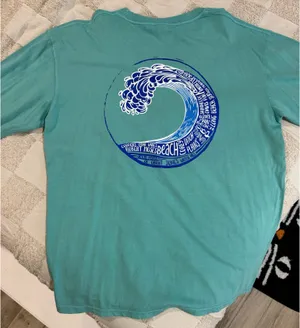 U.S. Apparel Long Island Long Sleeve Tshirt Blue Size L thumbnail 2