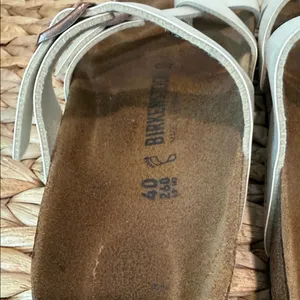 Birkenstock Cream Double Strap Sandals thumbnail 3