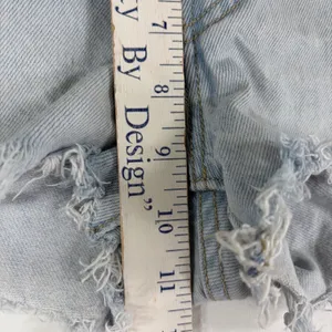 Levis 501 Original Light Denim Cut Off‎ Short High Rise Button Fly Momcore 27 thumbnail 9