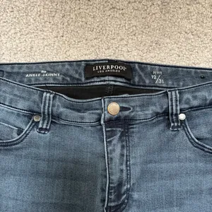 Liverpool Dark Blue Wash The Ankle Skinny Jeans thumbnail 3