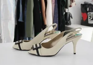 Bandolino DBPeaceTJ Buckle Peep Toe Slingback Heels thumbnail 4
