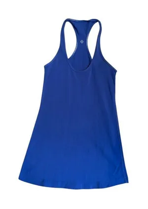 Lululemon sz 2 Racerback Blue Tank Top Womens Activewear fair condition thumbnail 1