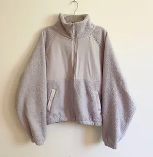 Target Viral exclusive Blogilates Campfire High Pile Fleece Full Zip Jacket thumbnail 4