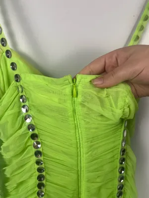 NWT For Love & Lemons Mixtape Mini Dress size XS READ FLAW thumbnail 10