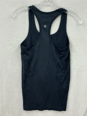 lululemon athletica Black Racerback Tank with Minimal Line Graphic 1131 thumbnail 3