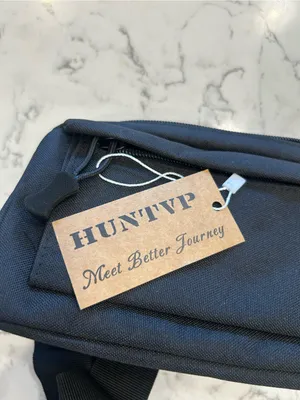 NWT‎ Huntvp Black Fanny Pack Waist Purse Bag thumbnail 3