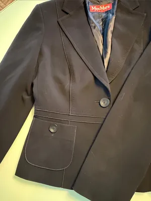 MaxMara Black Single-Button Tailored Blazer thumbnail 4