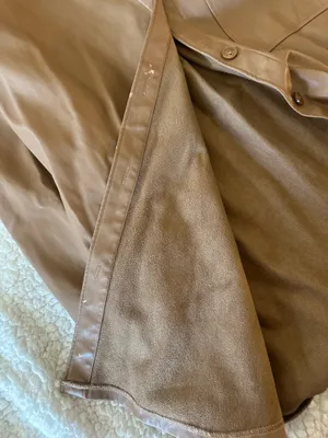 Abercrombie Oversized Faux Leather Jacket thumbnail 4