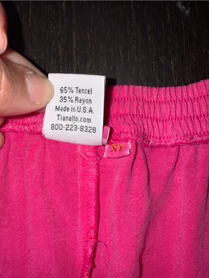 Tianello Tencel Hot Pink Pull-On Elastic Waist Maxi Skirt Granny Core Size XL thumbnail 6