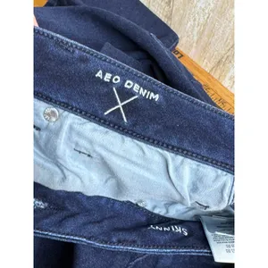 American Eagle Outfitters Women's Skinny‎ Jeans Dark Wash Size 16 thumbnail 10