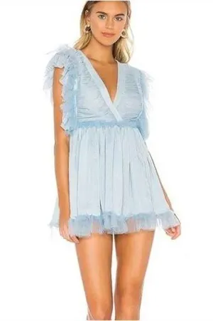 Tularosa Amelia Dress in Baby Blue Size XS thumbnail 1