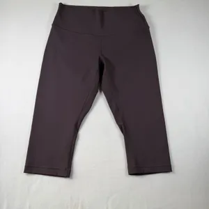 Lululemon Leggings Womens 10‎ Purple High Rise Yoga Athletic Gym Pants Crop thumbnail 2