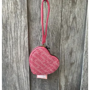 Juicy Couture | Pink Heart Wristlet with Lock & Key Charm thumbnail 3