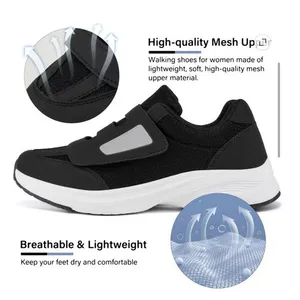 BRAND NEW ~ Women's Black & White Breathable Running Sneakers Shoes ~ 10 thumbnail 5