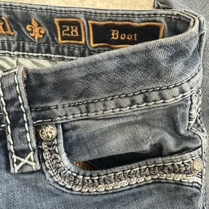 Rock Revival Admeta Boot Jeans Womens 28 Medium Wash‎ Low Rise Contrast Stitch thumbnail 8