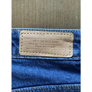 Zara Z1975 Straight Leg Jeans Womens Size 2 Blue Dark Wash Denim New Normcore thumbnail 5
