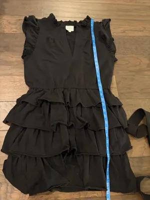 Anthropologie Sundays June Tiered Mini Dress Sz M thumbnail 9