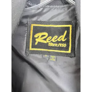 Vintage 90s Black Suede Bomber Jacket Minimalist Leather Reed M thumbnail 4