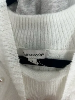 Francesca's White Pearl Sweater Dress thumbnail 2