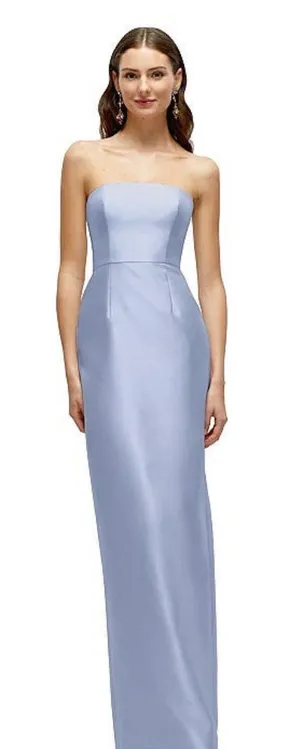Dessy Collection by Vivian Diamond Dessy Group Satin Dress Alfred Sung D877 Sky Blue thumbnail 1