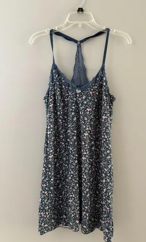 Marilyn Monroe Slip Dress Sz XL Floral Babydoll Nightgown Lace Cottage Fairy thumbnail 13