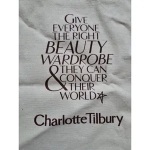 Charlotte Tilbury Pillow Talk Canvas Tote Bag Lip Logo Lipstick Graphic Logo thumbnail 4