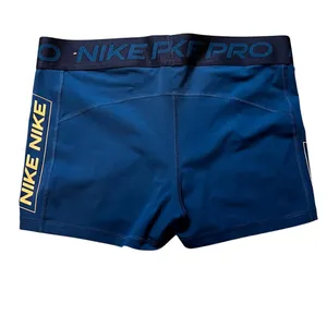 Nike Pro Dri-Fit Mid Rise 3" Teal Tight Shorts. Women's Size XL thumbnail 2