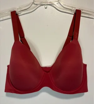 Aerie Smoothez Full Coverage Maroon Red Bra Size 38D Adjustable Straps Smooth thumbnail 1