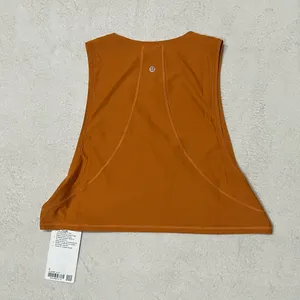 Lululemon Orange Muscle Love Crop Tank Tough thumbnail 2
