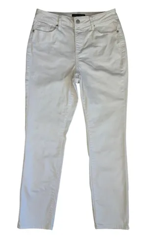 Boston Proper White Skinny Jeans Womens Size‎ 29 High Rise Stretch Denim Pants thumbnail 1