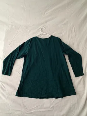 Honors Maternity Houndstooth Size M Green 3/4 Sleeve Top(A659) thumbnail 8