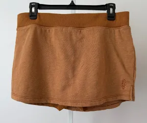 Free People Movement L Brown Skort Mini Activewear Yoga Athleisure‎ Workout Gym thumbnail 1