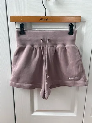Nike Phoenix Fleece Light Purple Shorts thumbnail 2