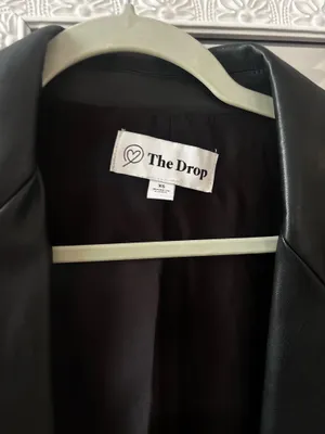 The Drop Leather Jacket / Blazer Black Size XS thumbnail 4
