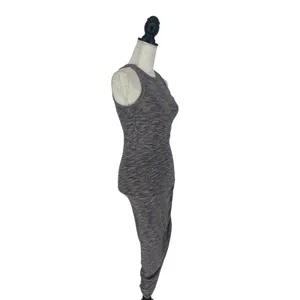 Veronica Beard‎ Haylee Rib-Knit Ruched Midi-Dress Multicolored thumbnail 7