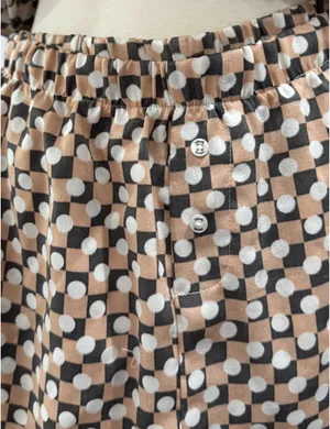 Splendid Satin Girlfriend Check Dot PJ Set thumbnail 8