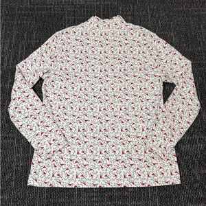 Vintage Woman’s Bird Turtleneck Top Cardinals Holiday North Crest Large thumbnail 1