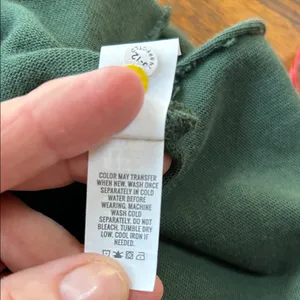 Aerie Oversized Lace Up Hoodie-Distressed Hunter Green, boxy fit. Size Medium thumbnail 6
