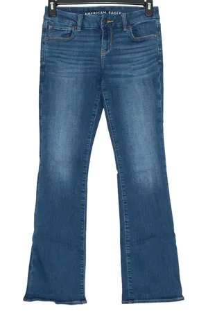 American Eagle Jeans Curvy Kick Boot Cut Next Level Stretch Casual Basics Blue 4 thumbnail 1