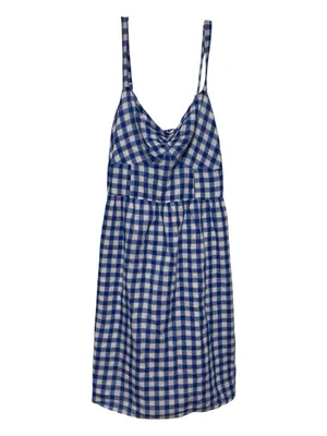 Old Navy Blue & White Gingham Sundress – Size 8 – EUC thumbnail 2