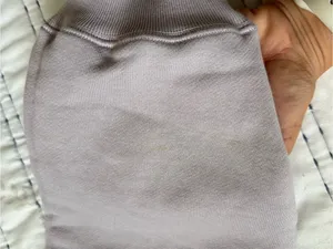 SKIMS French Terry Shrunken Crew Sweatshirt Mineral Gray L NWT thumbnail 7