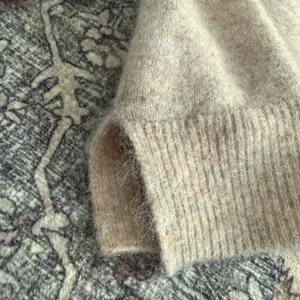 & Other Stories Paris Atelier‎ Mock Neck Sweater Beige Mohair Wool S Minimalist thumbnail 3
