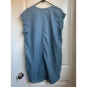 ALLSAINTS Kinney Dress Blue‎ Chambray Denim thumbnail 2