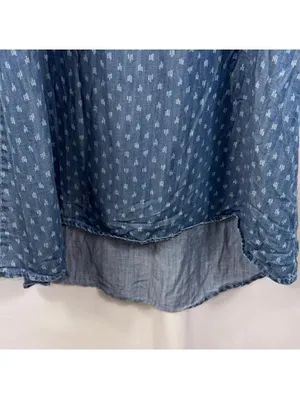 Cloth & Stone Chambray Tencel Swing Tank Dress Size Large thumbnail 4