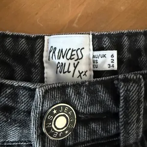 Princess Polly Washed Black High-Rise Denim Shorts thumbnail 3
